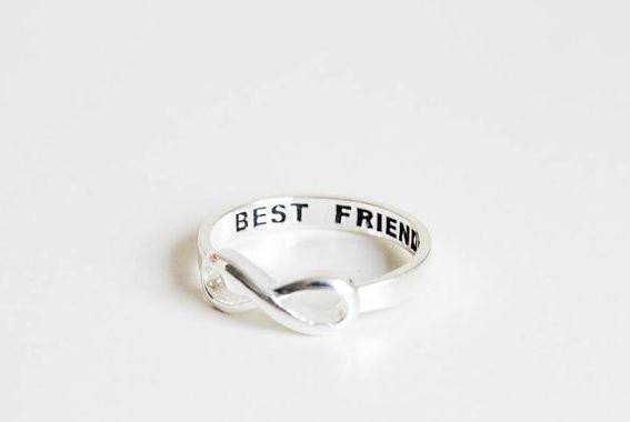 Friend Infinity Ring, Gold Infinity Midi Ring, Silver Knuckle Ring, Eternity Ring, Chic, Delicate, Thin Ring, Tiny Ring, Friendship