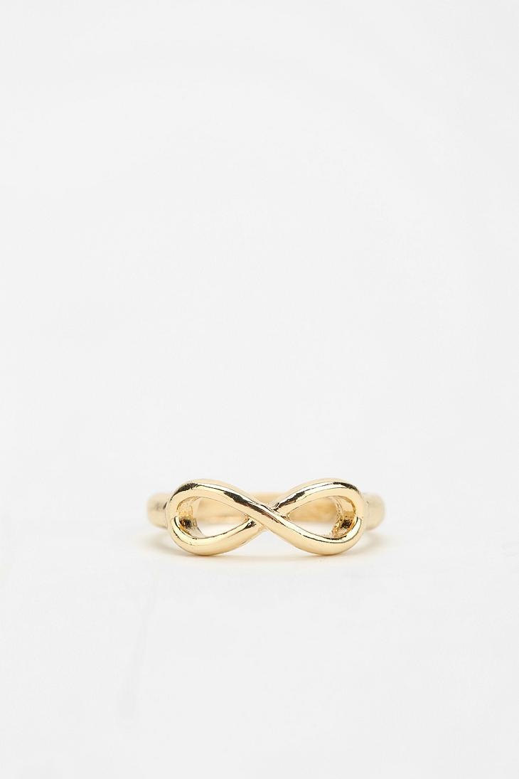 Dainty Gold Infinity Above The Knuckle Midi Rings; Delicate And Modern; Chic Finger Ring; Stacking Rings